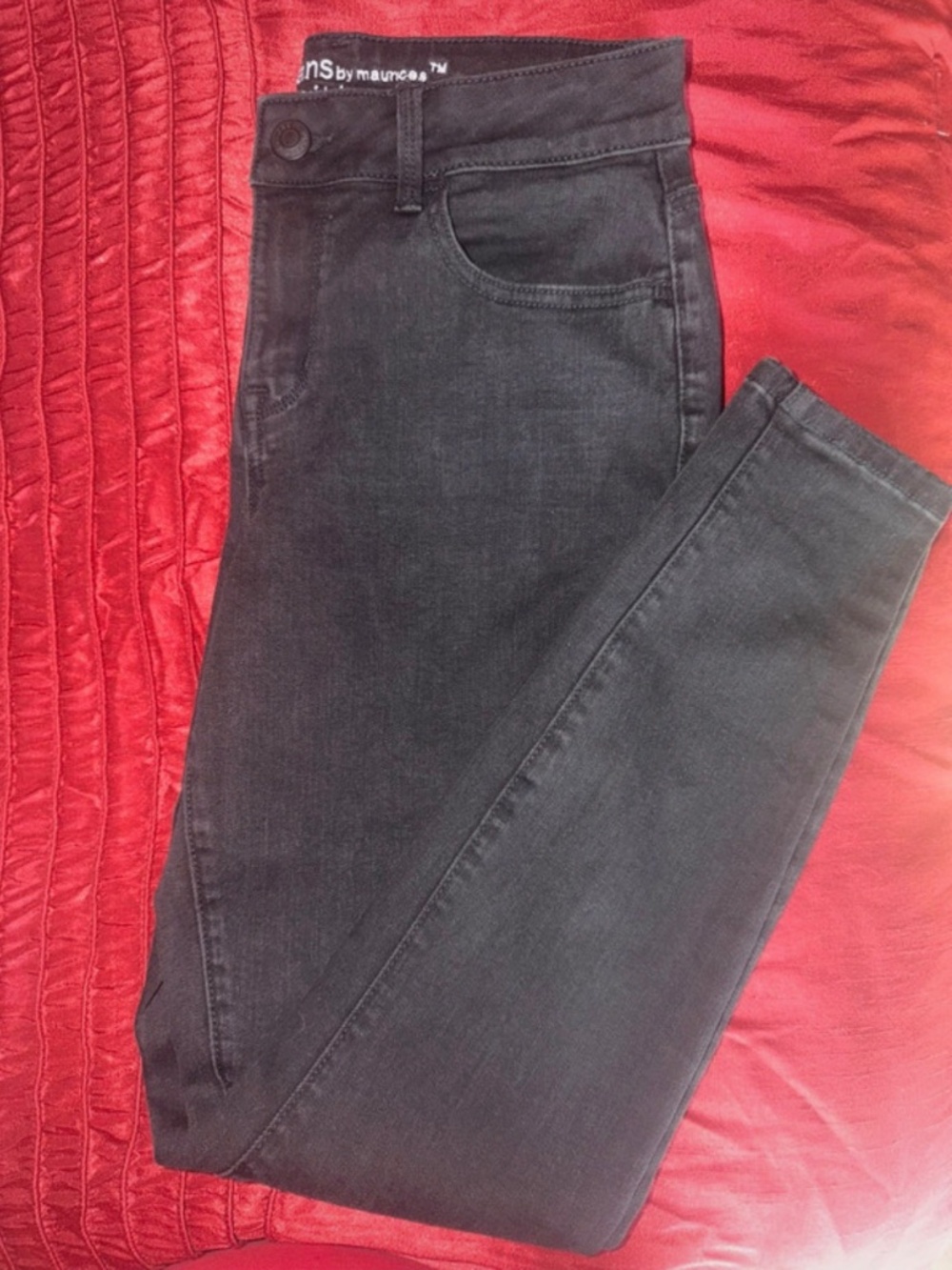 Maurice’s mid rise black jeans